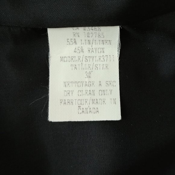 Black linen pants - Picture 3 of 5